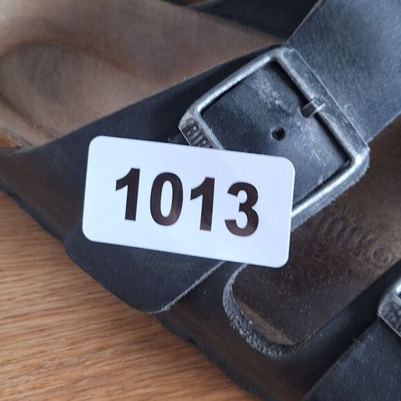 Birkenstock Arizona Oiled Leather Sandal Black Women EU 39 US 8 Narrow - Picture 12 of 12